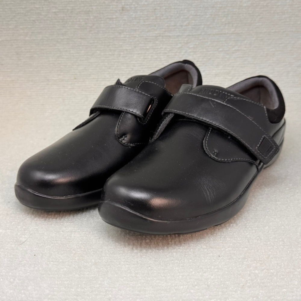 Anodyne No. 67 Casual Comfort Women 8.5 Black Leather Orthopedic Strap Shoe
